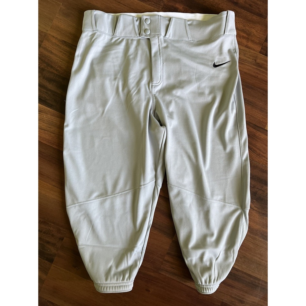 New Nike men's X large baseball pants gray knickers $40